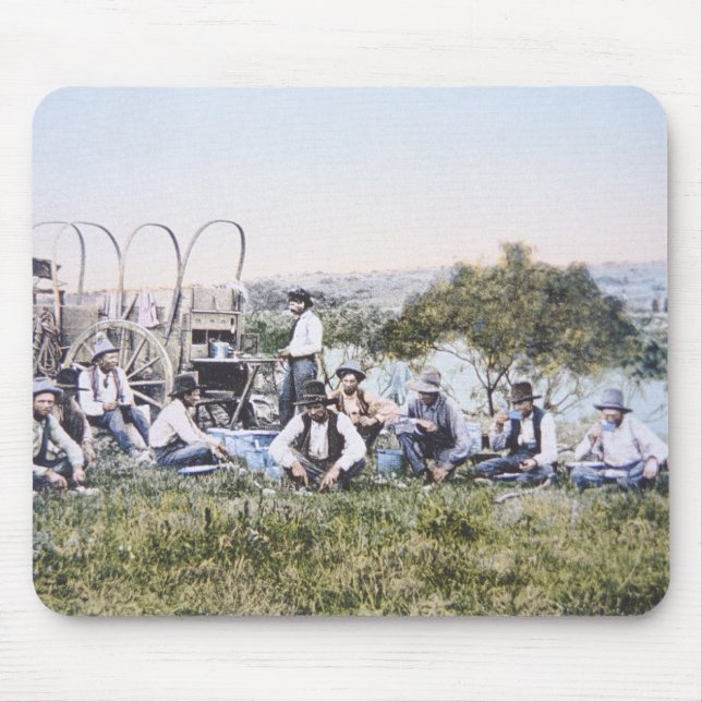 Tapis De Souris Cowboys chez Lunch, 1904 (photo) (Devant)