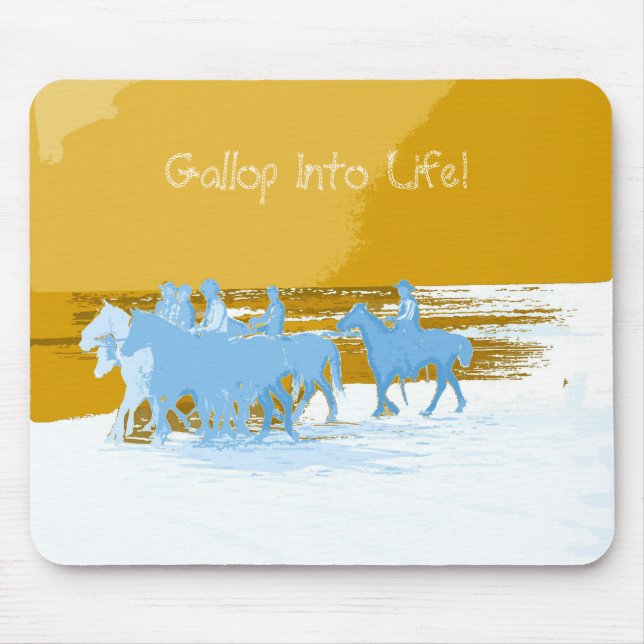 Tapis De Souris cowboys, galop dans la vie ! (Devant)
