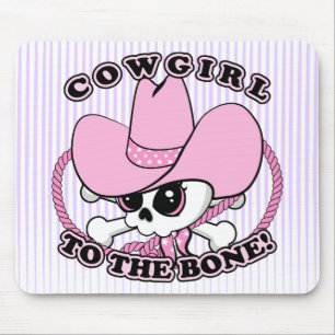 Tapis De Souris Cowgirl Skull