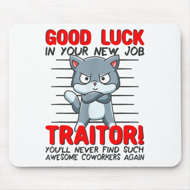 Tapis De Souris Coworker Leaving, Quitting Going Away, Job Change; (Devant)