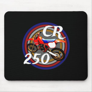 Tapis De Souris Cr 250 R Vintage Rétro Motorcross Motocross Moto