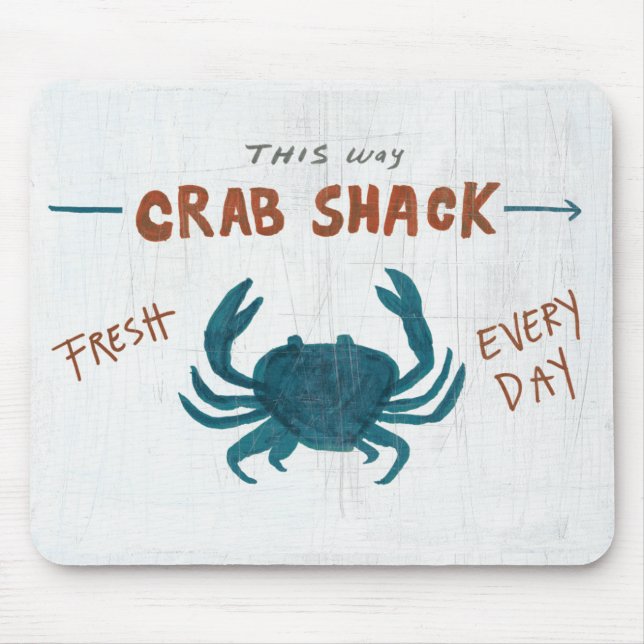 Tapis De Souris Crabe côtier Shack de l'art | (Devant)