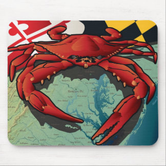 Tapis De Souris Crabe de citoyen du Maryland