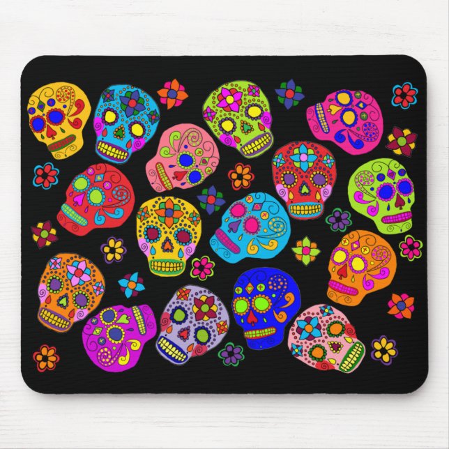 Tapis De Souris Crâne à sucre (Devant)