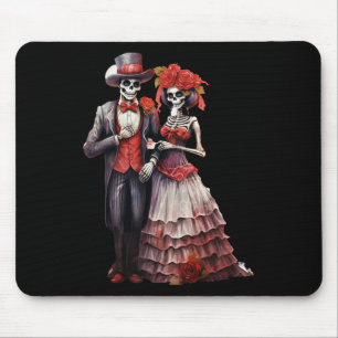 Tapis De Souris Crâne à sucre Catrina Mexicaine Cinco De Mayo Dia