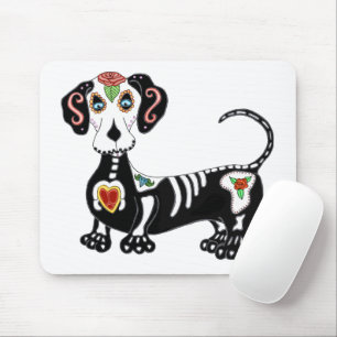 Tapis De Souris Crâne à sucre Dachshund