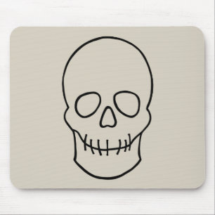 Tapis De Souris Crâne - Bone White et Bat Black