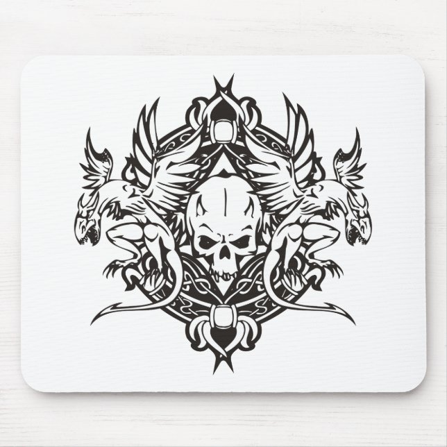 Tapis De Souris Crâne de dragon (Devant)