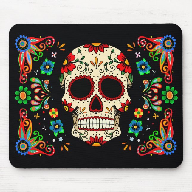 Tapis De Souris Crâne de fiesta (Devant)