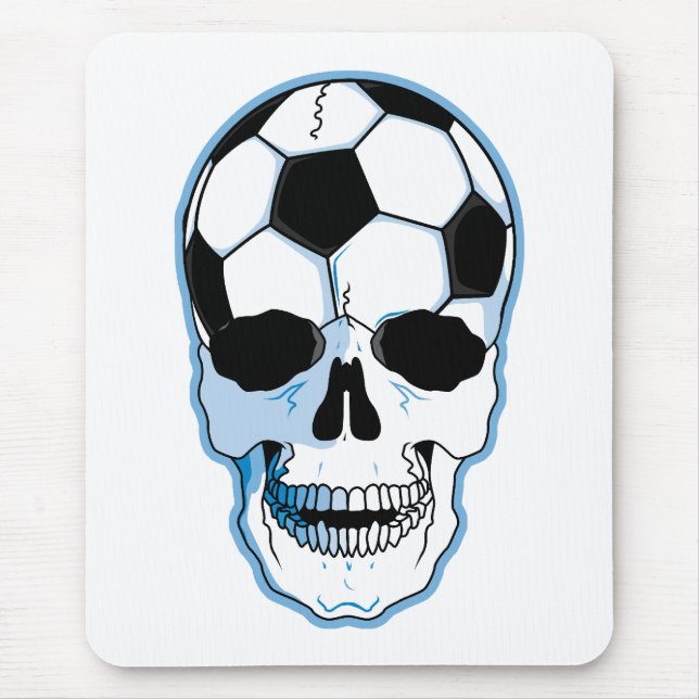 Tapis De Souris Crâne du football (Devant)