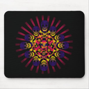 Tapis De Souris crâne et os croisés