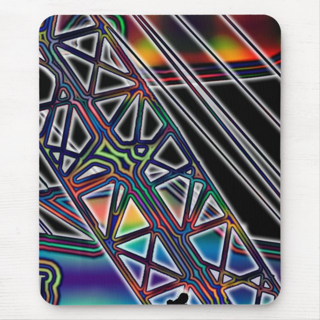TAPIS DE SOURIS CRANE OPERATOR COLORE LATTICE BOOM ART (Devant)