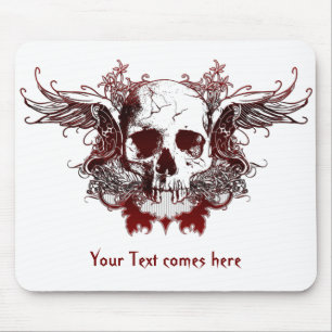 Tapis De Souris crâne rouge foncé Mousepad