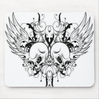 Tapis De Souris Crânes à ailes Mousepad