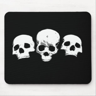 Tapis De Souris Crânes déplaisants éffrayants Halloween Mousepad