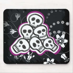 Tapis De Souris Crânes Halloween Mousepads