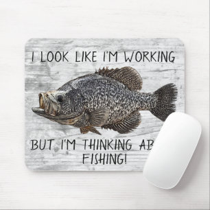Tapis De Souris Crappie Panfish Fishing Work Funer Angler Cool