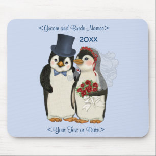 Tapis De Souris Cravate de mariée et de chambre de Mariage de ping