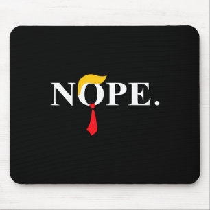 Tapis De Souris Cravate rouge Trump Wig Drôle Anti Trump Cadeau