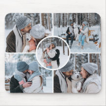 Create Your Own 5 Photo Collage Mousepad