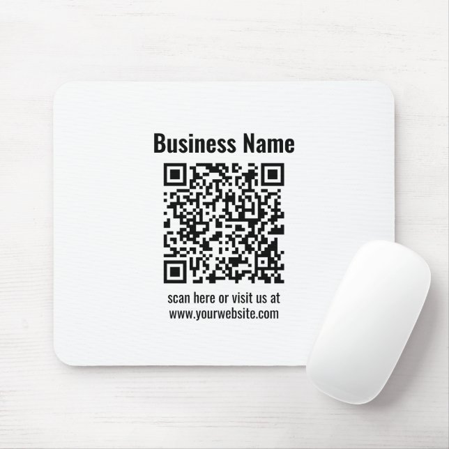 Tapis De Souris Create Your Own QR Code | Transperant (Avec souris)