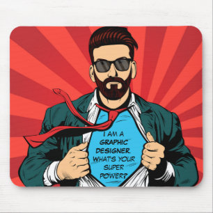 Tapis De Souris CRÉATEUR GRAPHIQUE Superpuissance