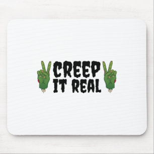 Tapis De Souris Creep It Real Zombie main Zombie Halloween Zombie