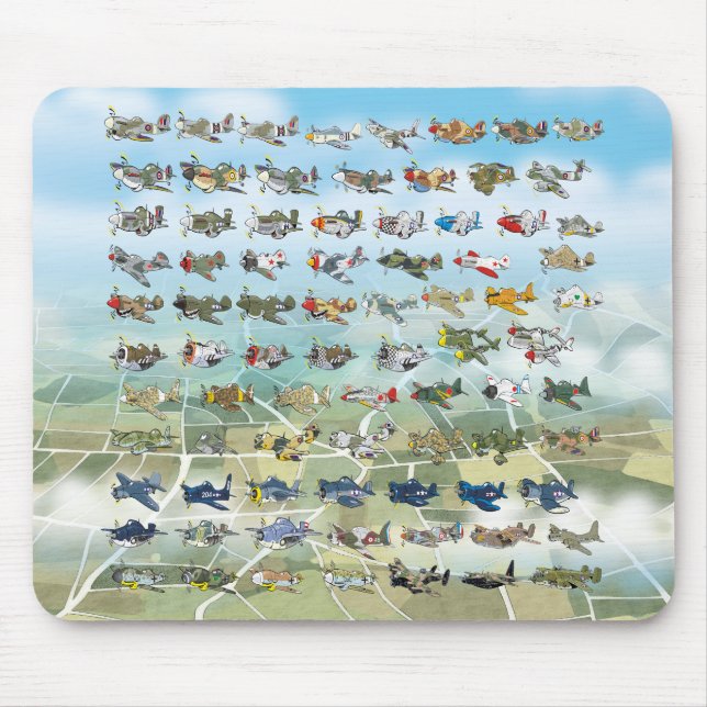 Tapis De Souris créer votre propre caricature d'avion (Devant)