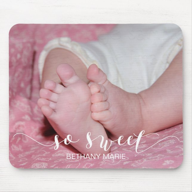 Tapis De Souris Créez votre propre bébé si doux cadeau photo (Devant)