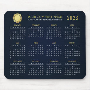 Tapis De Souris Créez votre propre calendrier d'entreprise 2026   
