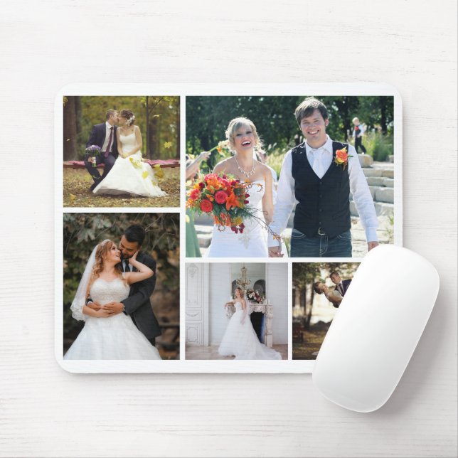 Tapis De Souris Créez votre propre collection de 5 Mariages photo (Avec souris)