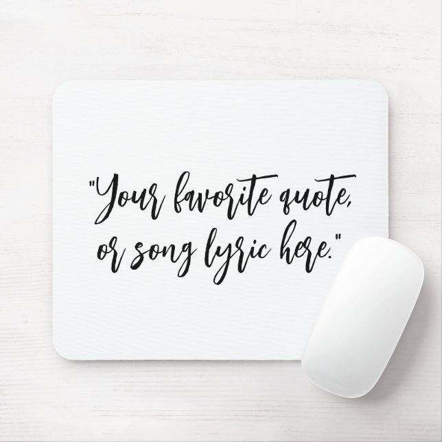 Tapis De Souris Créez votre propre devis de calligraphie (Avec souris)