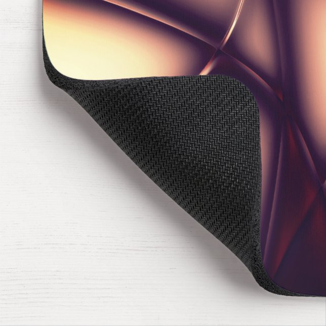 Tapis De Souris Crème beige brûlée sous une ligne claire ressemble (Coin)