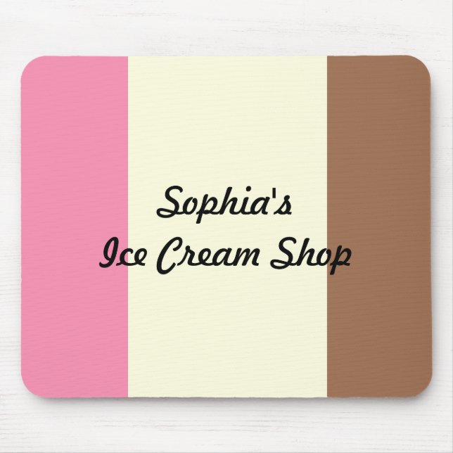 Tapis De Souris Crème de glace napolitaine (Devant)