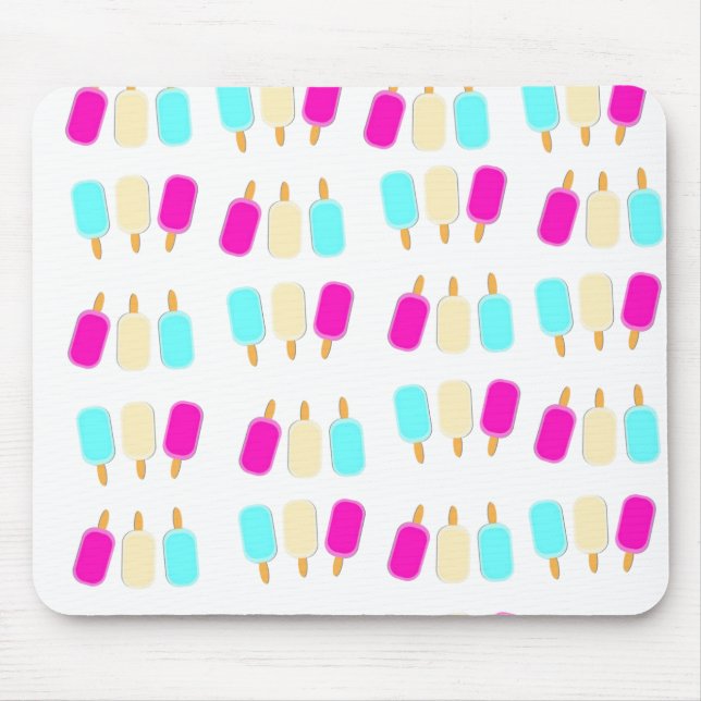 Tapis De Souris crème glglace trois couleurs (Devant)