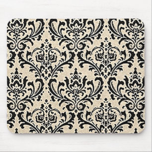 Tapis De Souris ~ crème Mousepad de la damassé 2