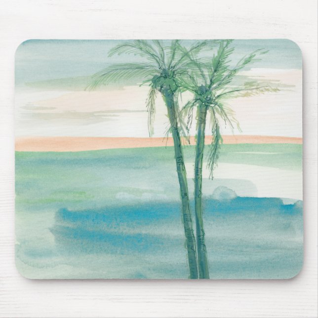 Tapis De Souris Crépuscule paisible tropical (Devant)