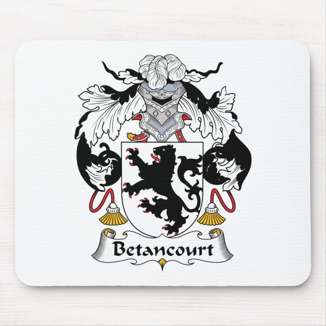 Tapis De Souris Crête de famille de Betancourt (Devant)