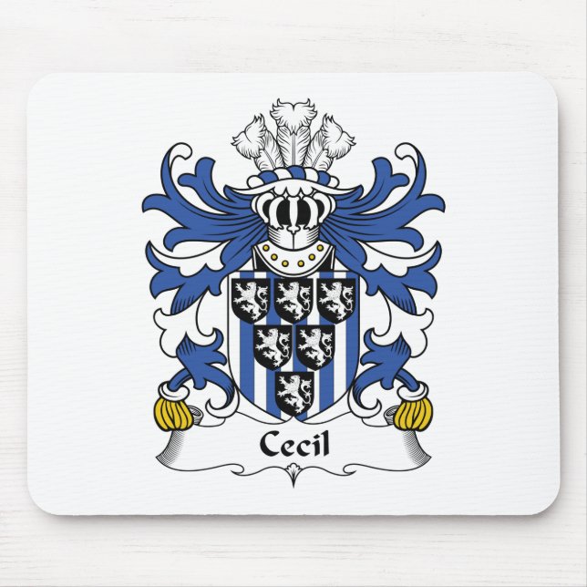 Tapis De Souris Crête de famille de Cecil (Devant)