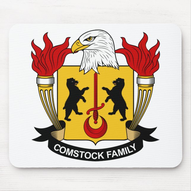 Tapis De Souris Crête de famille de Comstock (Devant)