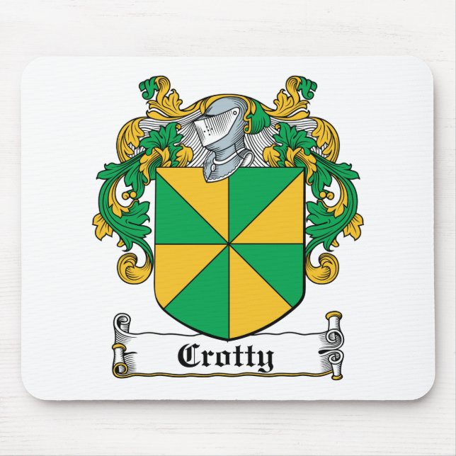Tapis De Souris Crête de famille de Crotty (Devant)