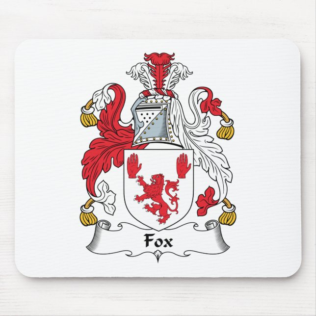 Tapis De Souris Crête de famille de Fox (Devant)