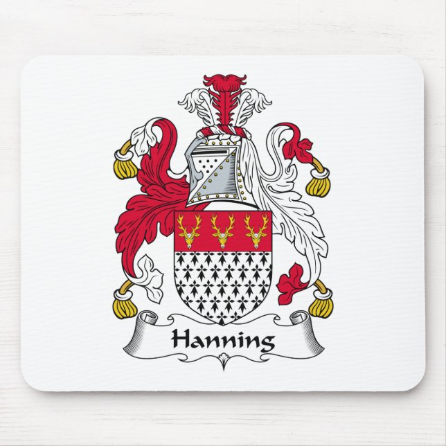 Tapis De Souris Crête de famille de Hanning (Devant)