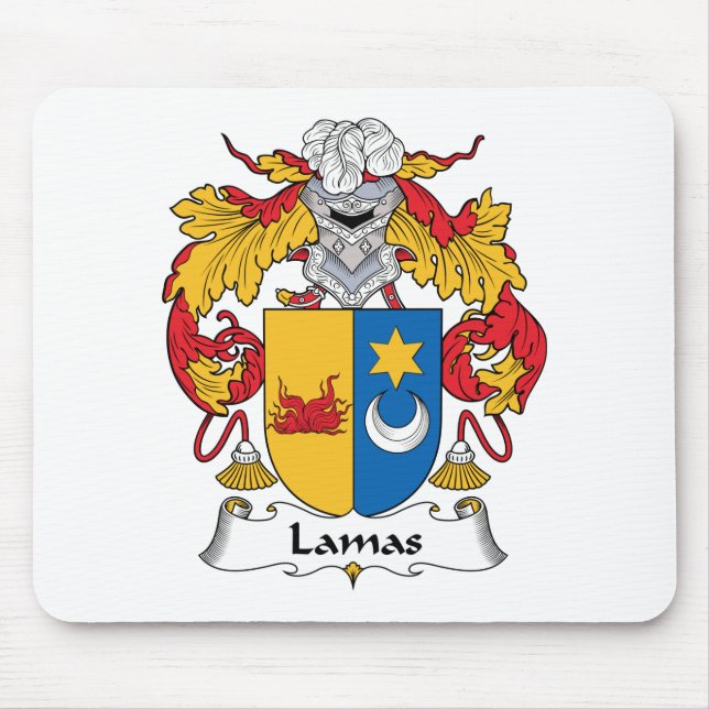 Tapis De Souris Crête de famille de lamas (Devant)