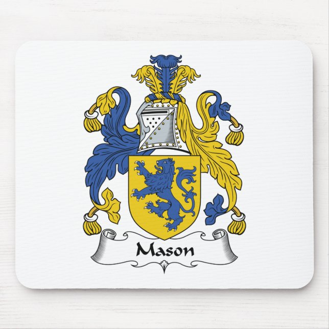 Tapis De Souris Crête de famille de maçon (Devant)