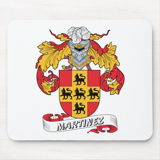 Tapis De Souris Crête de famille de Martinez (Devant)