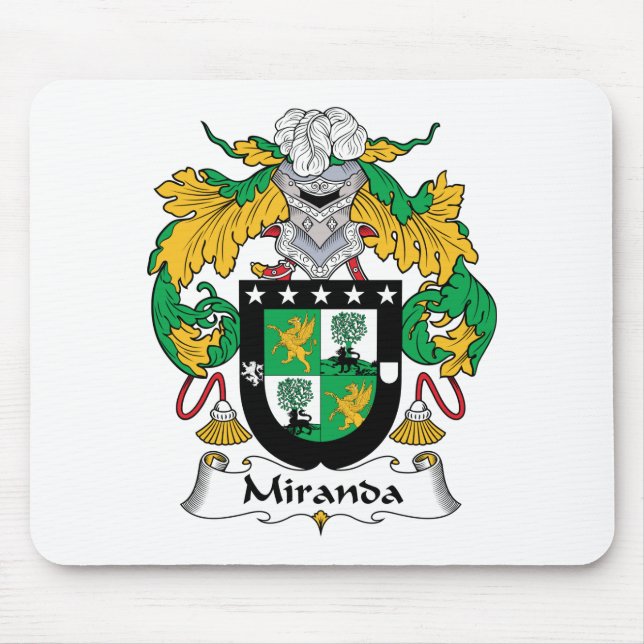Tapis De Souris Crête de famille de Miranda (Devant)