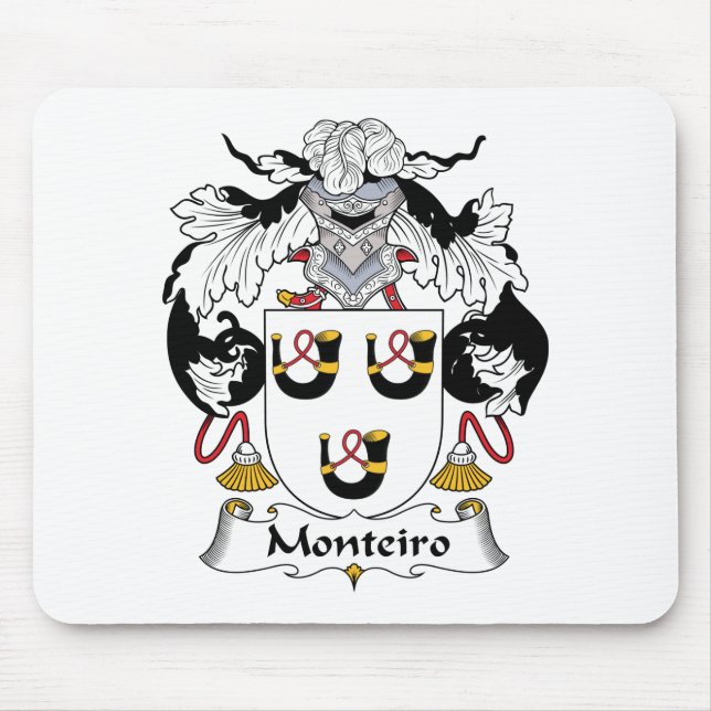 Tapis De Souris Crête de famille de Monteiro (Devant)