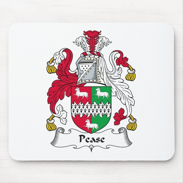 Tapis De Souris Crête de famille de Pease (Devant)