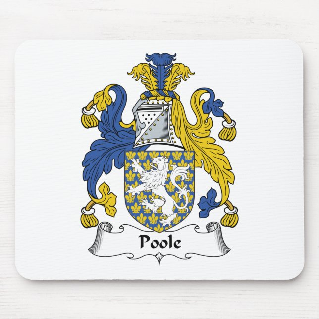 Tapis De Souris Crête de famille de Poole (Devant)